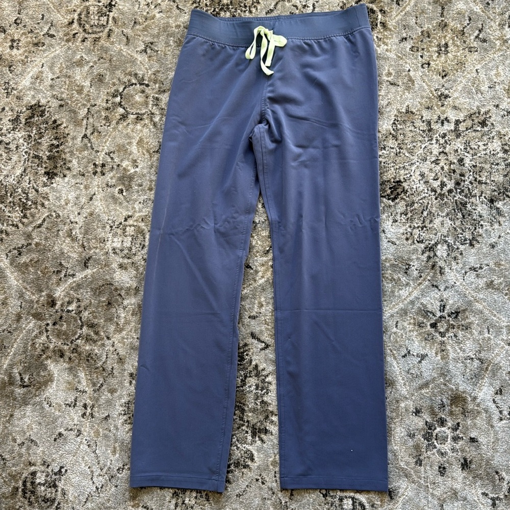 Figs “Space Navy” Blue Pants with Yellow Drawstring. Livingston style